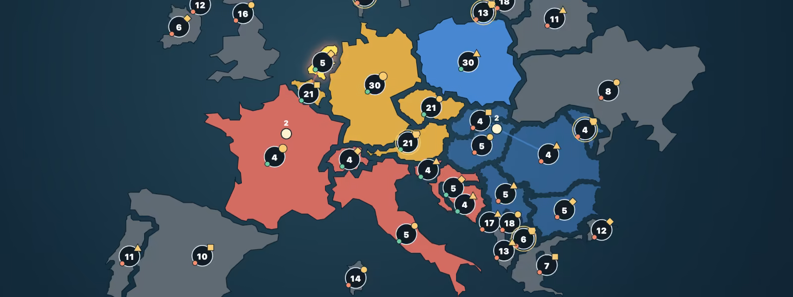 Continental Lines map preview